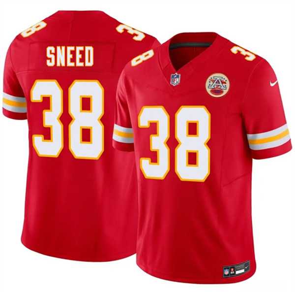 Mens Kansas City Chiefs #38 LJarius Sneed Red 2026 F.U.S.E. Vapor Untouchable Limited Stitched Jersey