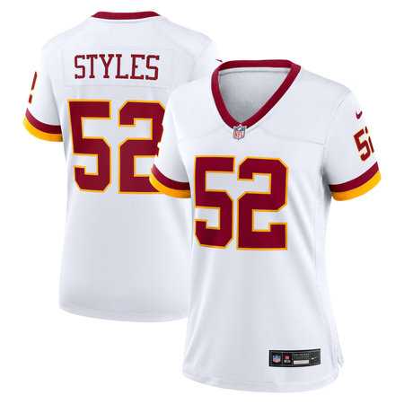Womens Washington Commanders #52 Sonny Styles Nike White Vapor Limited Stitched Jersey