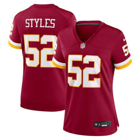 Womens Washington Commanders #52 Sonny Styles Nike Burgundy Vapor Limited Stitched Jersey
