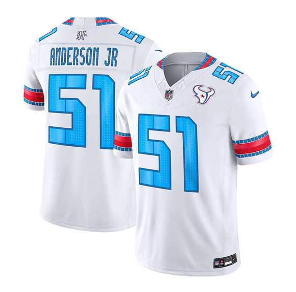 Youth Houston Texans #51 Will Anderson Jr. White 2026 F.U.S.E. Rivalries Collection Limited Stitched Jersey Dzhi