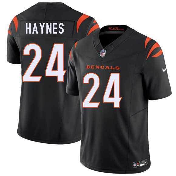 Mens Cincinnati Bengals #24 Jamal Haynes Black 2026 Draft F.U.S.E. Vapor Untouchable Limited Stitched Jersey