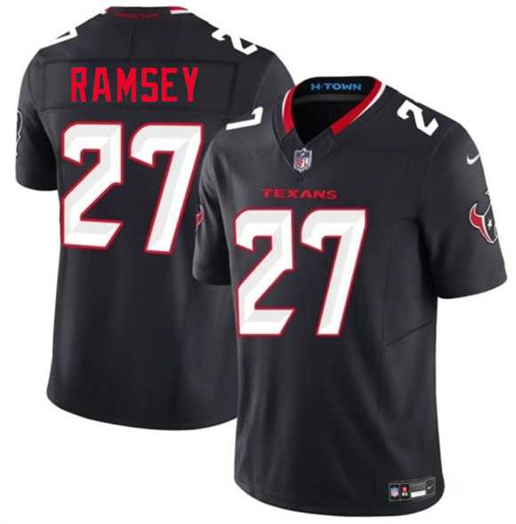 Mens Houston Texans #27 Kamari Ramsey Navy 2nd Alternate 2026 F.U.S.E. Vapor Limited Stitched Jersey