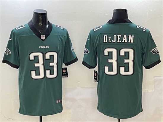 Mens Philadelphia Eagles #33 Cooper DeJean Green 2024 New Vapor Untouchable Limited Stitched Jersey