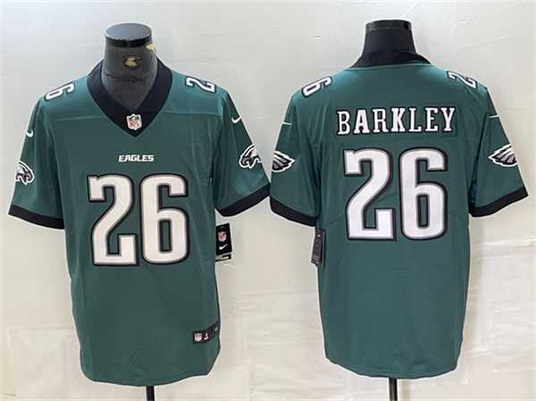 Mens Philadelphia Eagles #26 Saquon Barkley Green 2024 New Vapor Untouchable Limited Stitched Jersey