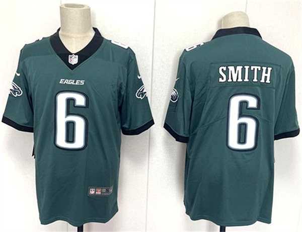 Mens Philadelphia Eagles #6 DeVonta Smith Green 2024 New Vapor Untouchable Limited Stitched Jersey