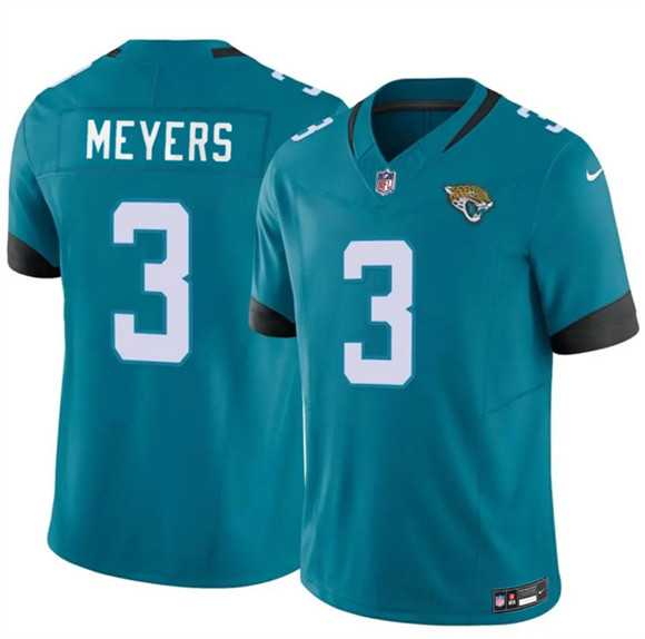 Mens Jacksonville Jaguars #3 Jokobi Meyers Teal 2025 F.U.S.E. Vapor Untouchable Limited Stitched Jersey Dzhi