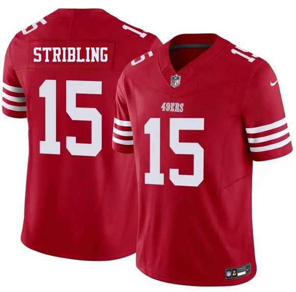 Mens San Francisco 49ers #15 DeZhaun Stribling Red 2026 F.U.S.E. Vapor Untouchable Limited Stitched Jersey