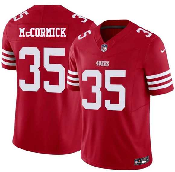 Mens San Francisco 49ers #35 Sincere McCormick Red 2026 F.U.S.E. Vapor Untouchable Limited Stitched Jersey