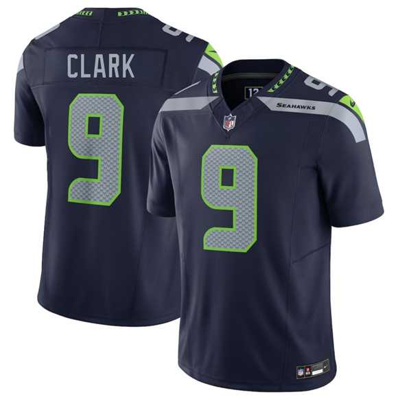 Mens Seattle Seahawks #9 Bud Clark Navy 2026 Draft F.U.S.E. Vapor Untouchable Limited Stitched Jersey