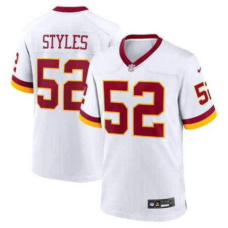 Mens Washington Commanders #52 Sonny Styles White Vapor Limited Stitched Jersey