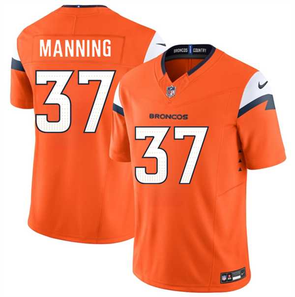 Mens Denver Broncos #37 Paul Manning Orange 2026 F.U.S.E. Vapor Limited Stitched Jersey Dzhi