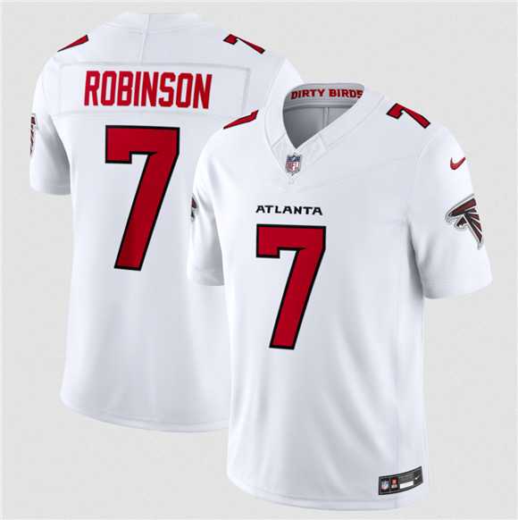 Mens Atlanta Falcons #7 Bijan Robinson White 2026 New F.U.S.E. Vapor Untouchable Limited Stitched Jersey Dzhi