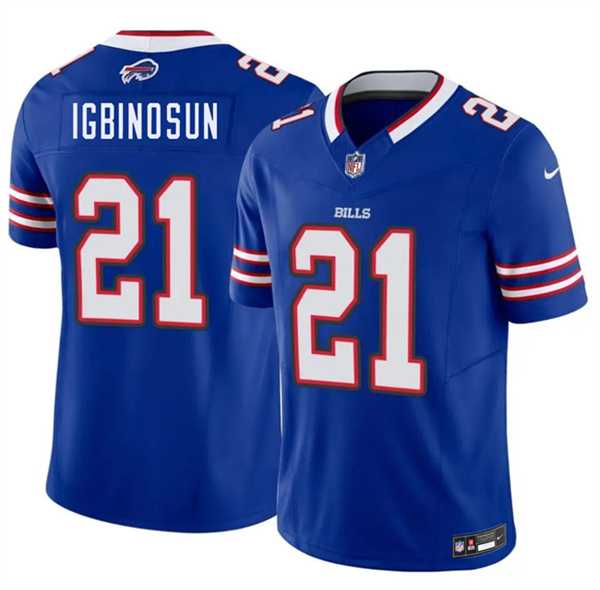 Mens Buffalo Bills #21 Davison Igbinosun Blue 2026 Draft F.U.S.E. Vapor Untouchable Limited Stitched Jersey Dzhi