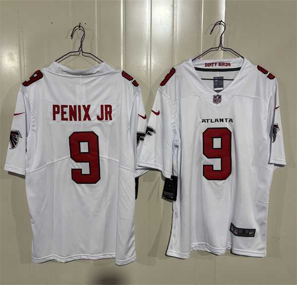 Mens Atlanta Falcons #9 Michael Penix Jr. White 2026 New Vapor Untouchable Limited Stitched Jersey