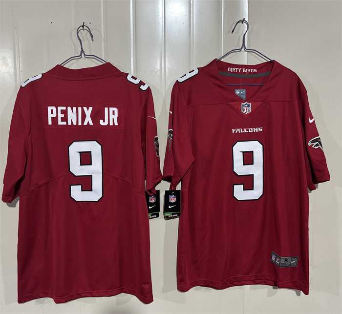 Mens Atlanta Falcons #9 Michael Penix Jr. Red 2026 New Vapor Untouchable Limited Stitched Jersey