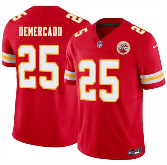 Mens Kansas City Chiefs #25 Emari Demercado Red 2026 F.U.S.E. Vapor Untouchable Limited Stitched Football Jersey Dzhi