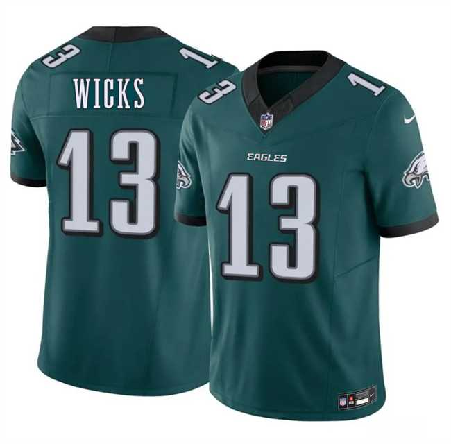 Mens Philadelphia Eagles #13 Dontayvion Wicks Green 2026 F.U.S.E. Vapor Untouchable Limited Stitched Jersey Dzhi