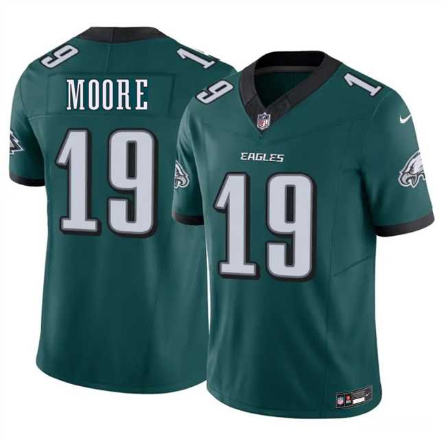 Mens Philadelphia Eagles #19 Elijah Moore Green 2026 F.U.S.E. Vapor Untouchable Limited Stitched Jersey Dzhi