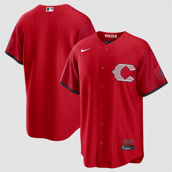 Mens Cincinnati Reds Blank Red 2026 City Connect Stadium Stitched Jersey Dzhi
