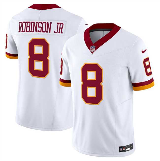 Men & Women & Youth Washington Commanders #8 Brian Robinson Jr. White 2025 F.U.S.E. Throwback Vapor Limited Stitched Jersey