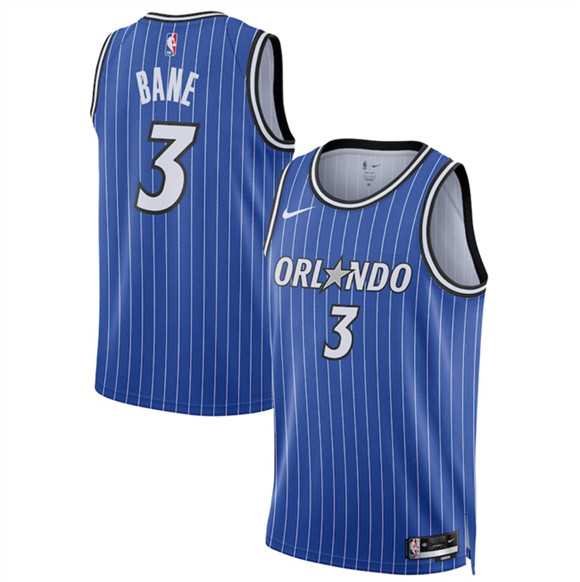 Mens Orlando Magic #3 Desmond Bane Blue 2025 Icon Edition Stitched Basketball Jersey Dzhi