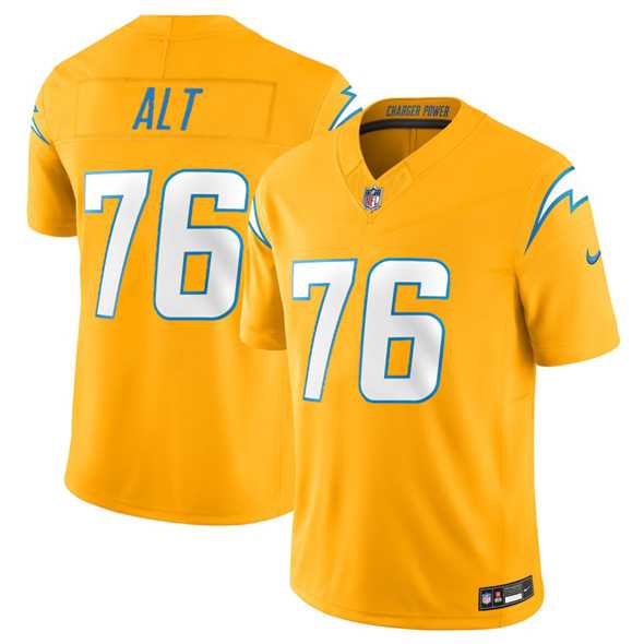Men & Women & Youth Los Angeles Chargers #76 Joe Alt Gold 2025 F.U.S.E. Alternate Vapor Limited Stitched Jersey