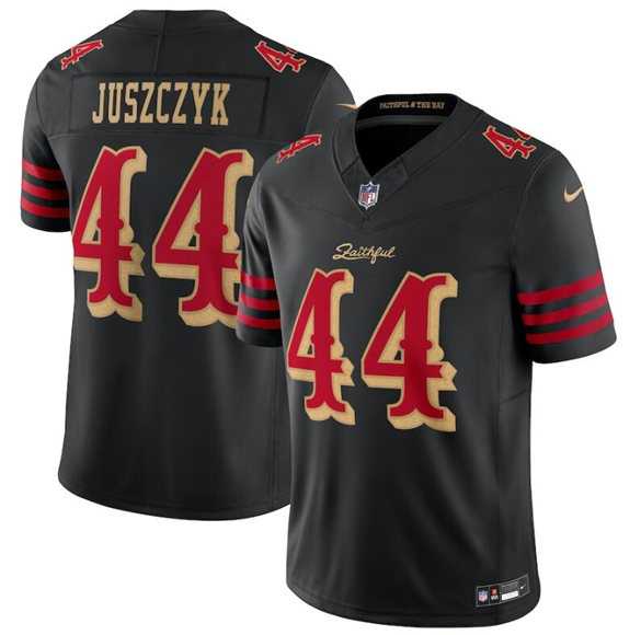 Mens San Francisco 49ers #44 Kyle Juszczyk Black 2025 F.U.S.E. Rivalries Vapor Limited Stitched Jersey Dzhi