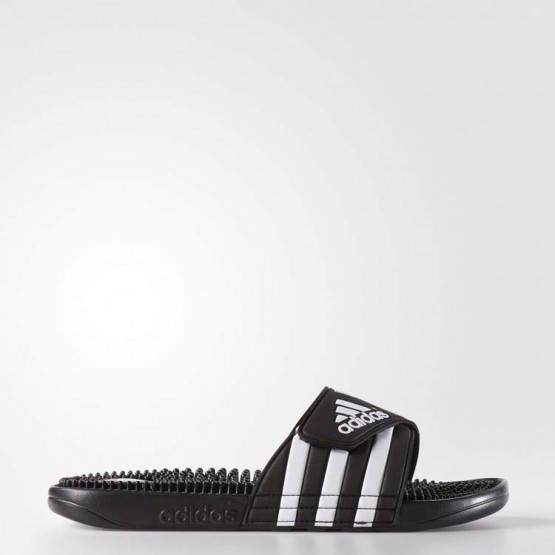 Mens Black Adidas Adissage Slides Training Shoes 162PQKEG