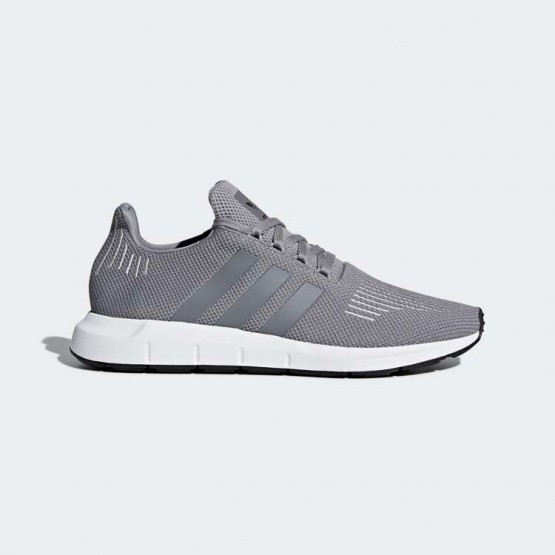 Mens Grey/Core Black Adidas Originals Swift Run Shoes 180TBMDG->Adidas Men->Sneakers