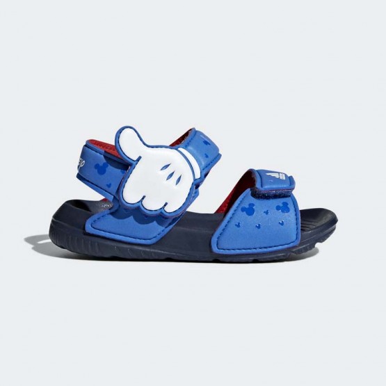 Kids Blue/White/Collegiate Navy Adidas Disney Mickey Altaswim Sandals Training Shoes 180WFUZH