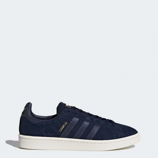 Mens Collegiate Navy/Reflective/Gold Metallic Adidas Originals Campus Shoes 209GZUDR->Adidas Men->Sneakers