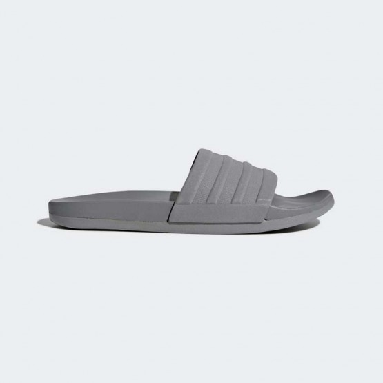 Mens Grey Adidas Adilette Cloudfoam Plus Mono Slides Training Shoes 253XIEQL->Adidas Men->Sneakers