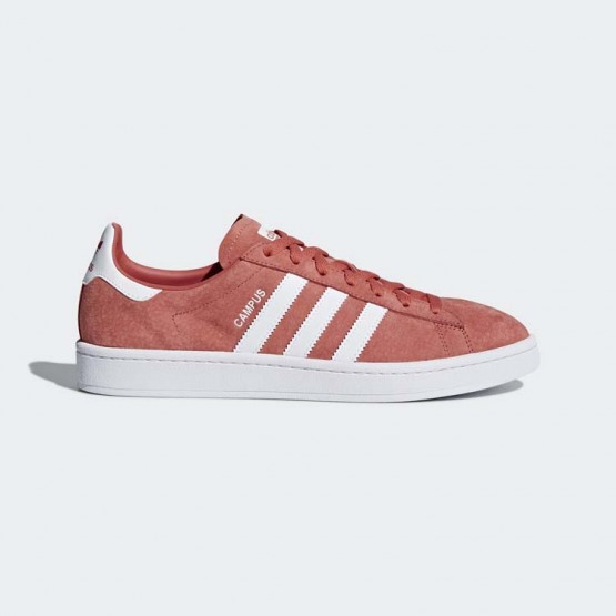 Mens Trace Scarlet/White Adidas Originals Campus Shoes 260RDPZE->Adidas Men->Sneakers