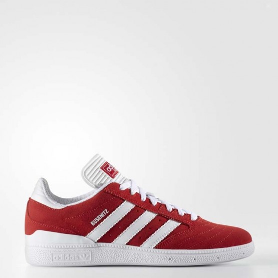 Mens Scarlet/White Ftw Adidas Originals Busenitz Pro Shoes 269TOXKM->Adidas Men->Sneakers