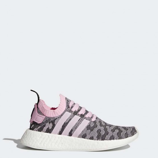 Womens Wonder Pink/Core Black Adidas Originals Nmd_r2 Primeknit Shoes 277IRNWM