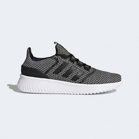 Womens Core Black/White Adidas Cloudfoam Ultimate Sport Shoes 283ZCGUS