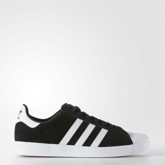 Mens Core Black/White/Gold Metallic Adidas Originals Superstar Vulc Adv Shoes 329GPOUS->Adidas Men->Sneakers