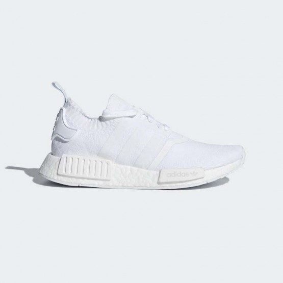 Womens White/Blue Tint Adidas Originals Nmd_r1 Primeknit Shoes 334HMPSX->Adidas Women->Sneakers