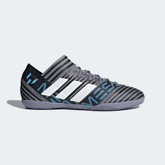 Mens Grey/White/Black Adidas Nemeziz Messi Tango 17.3 Indoor Soccer Cleats 342CYEWS->Adidas Men->Sneakers