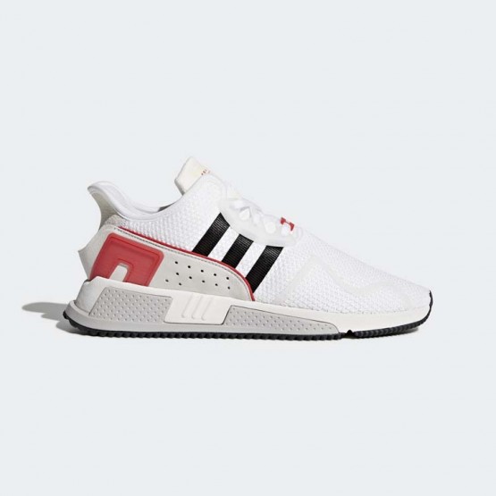 Mens White/Black/Light Scarlet Adidas Originals Eqt Cushion Adv Shoes 350WAIBJ->Adidas Men->Sneakers