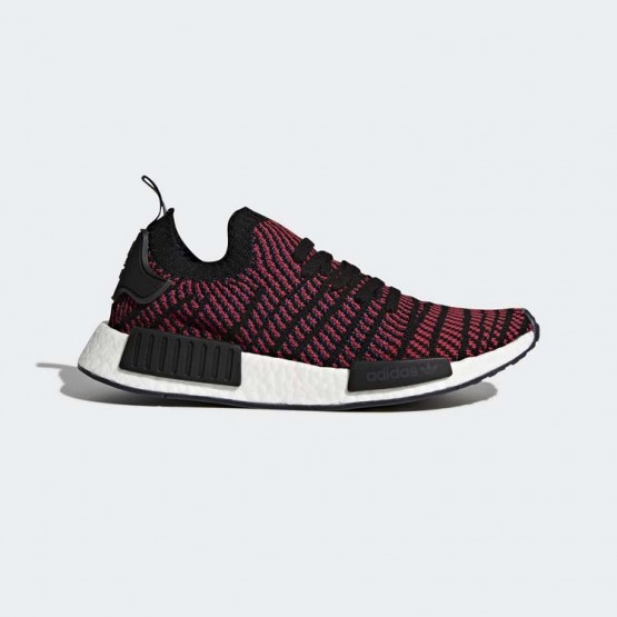 Mens Core Black/Red Solid/Satellite Adidas Originals Nmd_r1 Stlt Primeknit Shoes 354ODKJA->Adidas Men->Sneakers