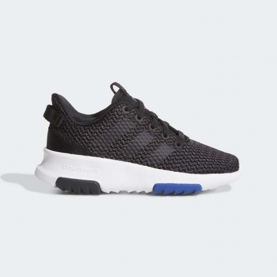 Kids Utility Black/Black/White Adidas Cloudfoam Racer Tr Sport Shoes 356NROXU->Adidas Kids->Sneakers