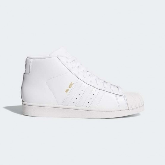 Mens White/Forest/Black Adidas Originals Pro Model Shoes 385WOIDE