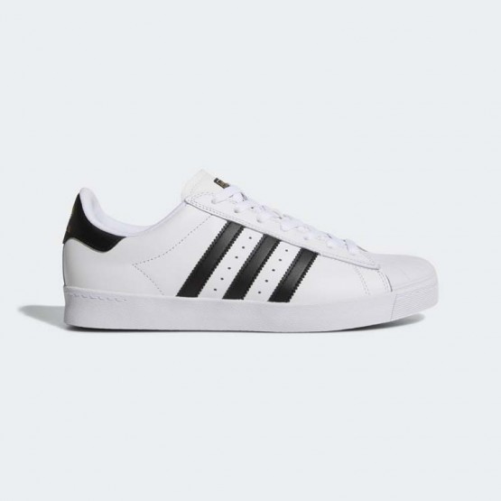 Mens White/Core Black Adidas Originals Superstar Vulc Adv Shoes 406NHSDI
