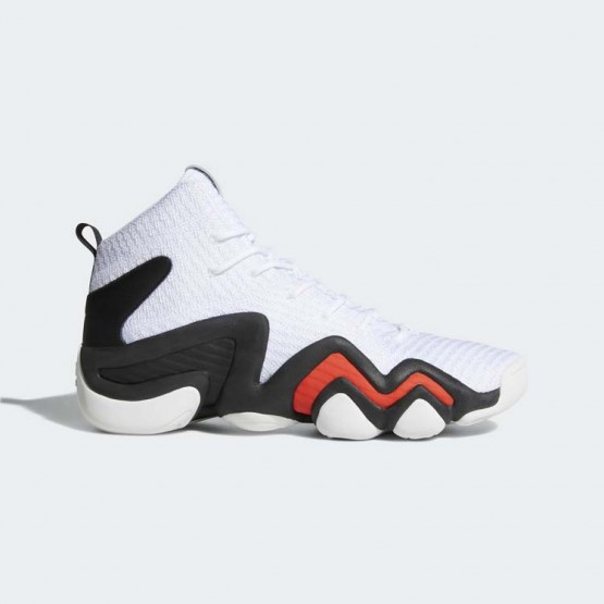 Mens White/Core Black Adidas Originals Crazy 8 Adv Primeknit Shoes 412ZUXLY