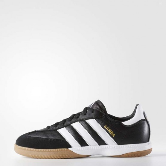 Mens Black Adidas Samba Millennium Leather In Soccer Cleats 423WUAJP