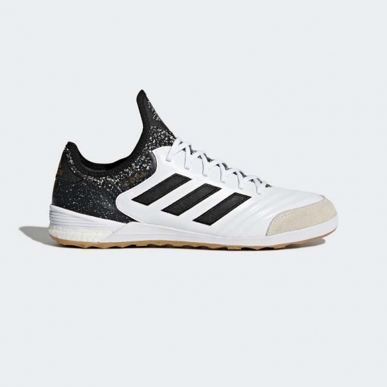 Mens White/Black/Tactile Gold Metallic Adidas Copa Tango 18.1 Indoor Cleats Soccer Cleats 425VNPJH->Adidas Men->Sneakers