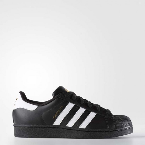 Womens Core Black/White/Metallic Gold Adidas Originals Superstar Shoes 427MZUSF->Adidas Women->Sneakers