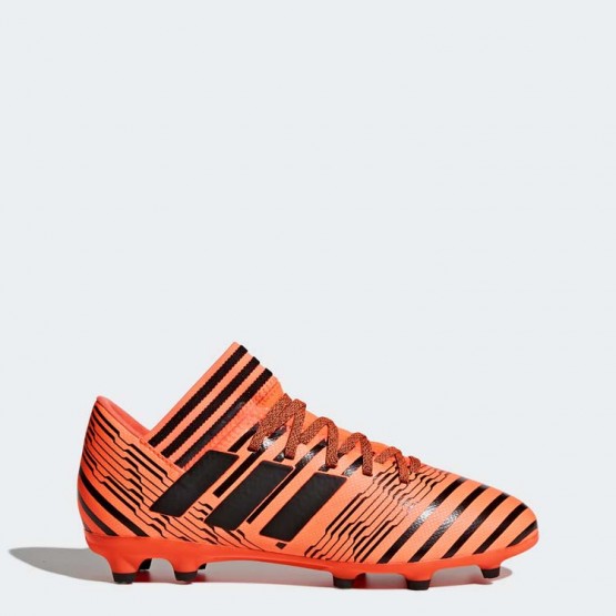 Kids Solar Orange/Black Adidas Nemeziz 17.3 Firm Ground Cleats Soccer Cleats 479OBSCE->Adidas Kids->Sneakers