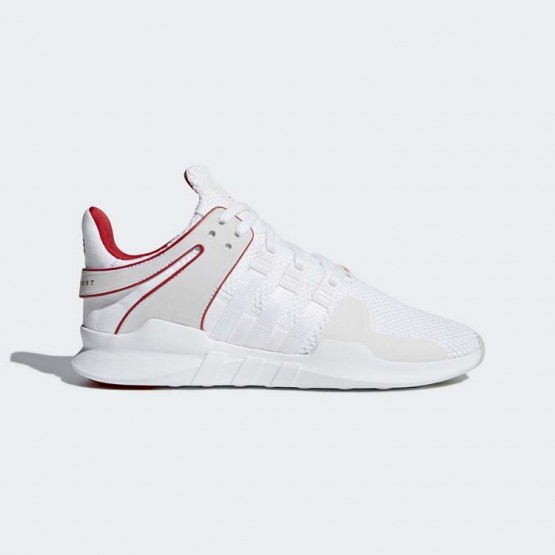 Mens White/Scarlet Adidas Originals Eqt Support Adv Cny Shoes 487FRULJ
